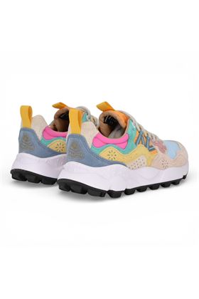 Sneaker donna Flower Mountain in camoscio e tessuto multicolore. FLOWER MOUNTAIN | YAMANO3W-1I25